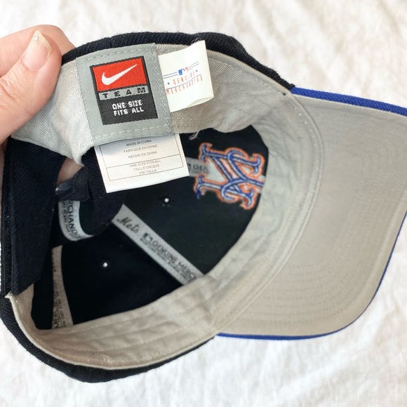 Vintage New York Mets Nike Fitted Baseball Ball Cap Hat - Picture 8 of 11